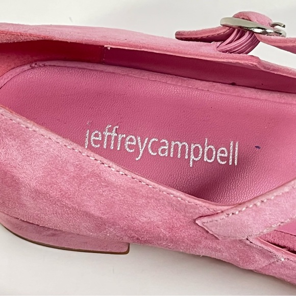 Jeffrey Campbell Pink Suede Mary Jane Heels - Picture 4 of 12